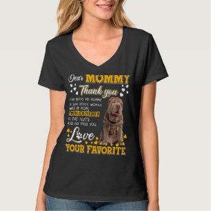 Camiseta Shar Pei Querida Mamá Gracias Por Ser Mi Mamá