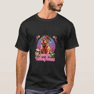 Camiseta Shar Pei Santa Claus Café Mug Feliz Navidad Do
