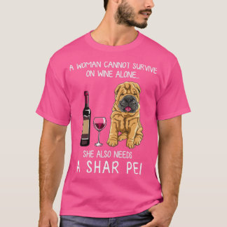 Camiseta Shar Pei y el perro gracioso