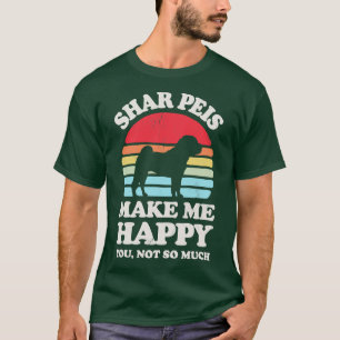 Camiseta Shar Peis Make Me Happy Sunset Retro para Hombres