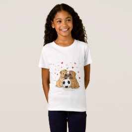 Camiseta Shar Peis with soccer ball for Valentine's Day