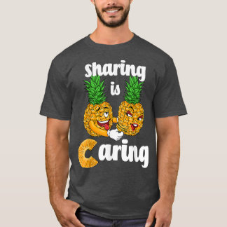 Camiseta Sharing is Caring Swingers Couple Pineapple Men Wo