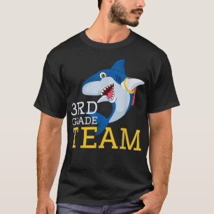 Camiseta Shark 3rd Grade Team Back To School Teachers Kids