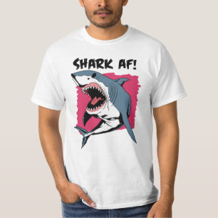 Camiseta ¡Shark AF!   Diseño gráfico de los amantes del tib