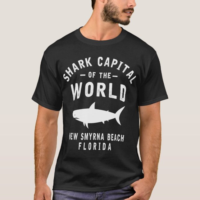Camiseta Shark Catal Of The World - New Smyrna Beach Fl-fun (Anverso)