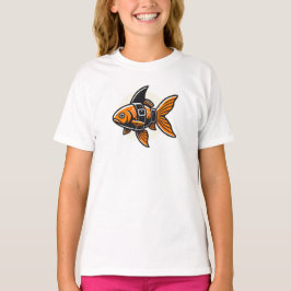 Camiseta Shark-Fin Goldfish T-Shirt by Vin Zzep