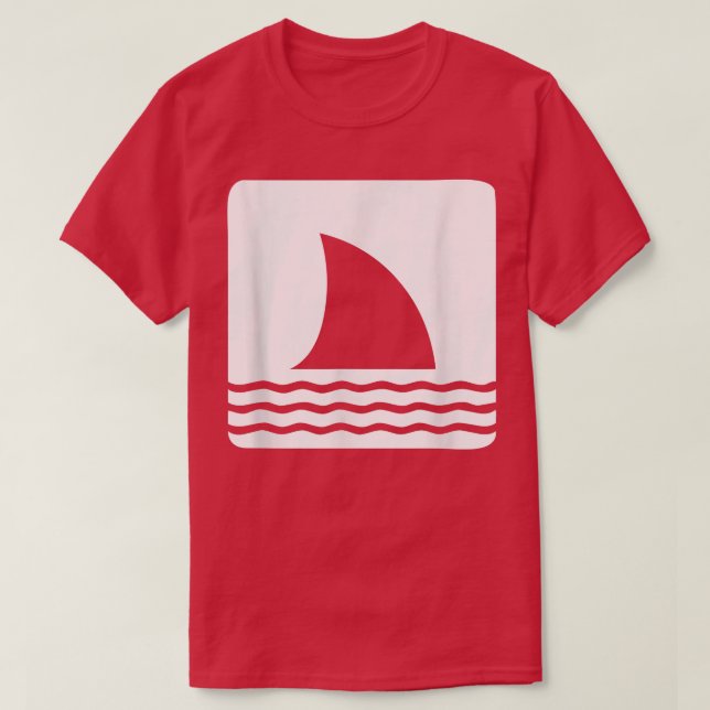 Camiseta Shark Fin Ocean View  (Diseño del anverso)