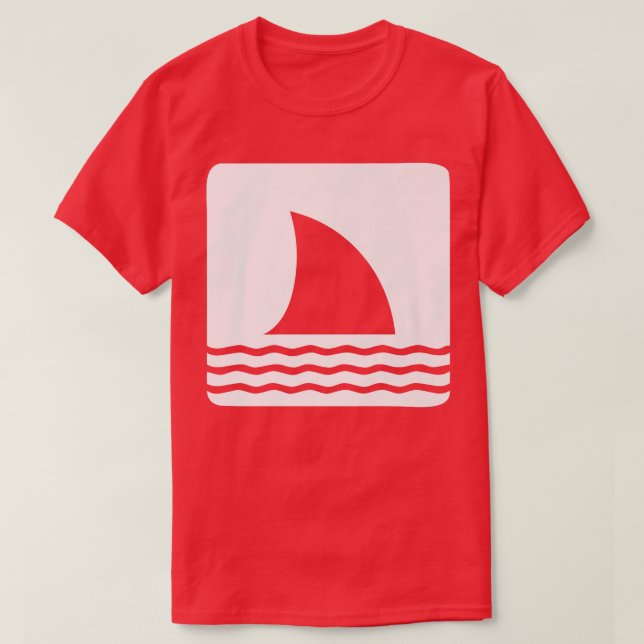 Camiseta Shark Fin Ocean View (Diseño del anverso)