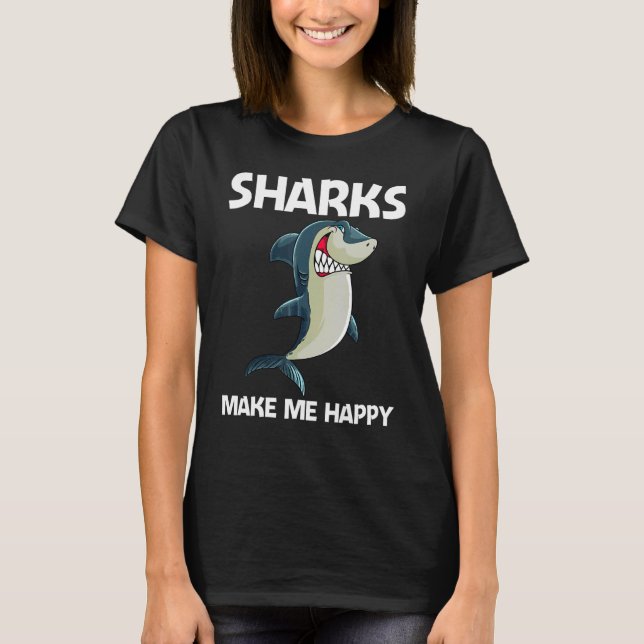 Camiseta Shark For Men Women White Shark  1 (Anverso)
