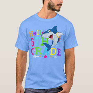 Camiseta Shark Hello 6º Grado De Volvimiento A Los Niños Ma