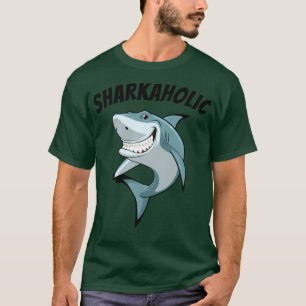 Camiseta Shark Lover Sharkaholic Funny
