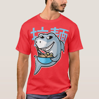 Camiseta Shark Ramen Bowl Kawaii Neko Anime Noodle Japonés