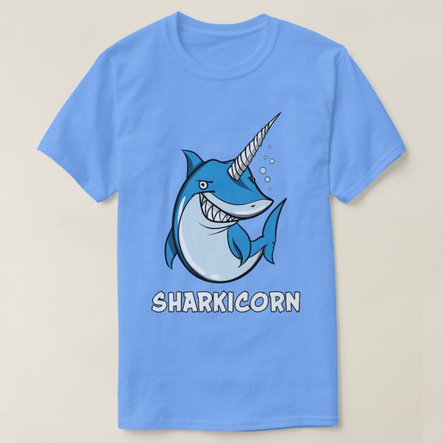 Camiseta Sharkicorn Shark Unicorn, Chicas divertidos de la  (Diseño del anverso)
