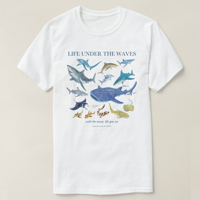 Camiseta Sharks | Ocean Life (Diseño del anverso)