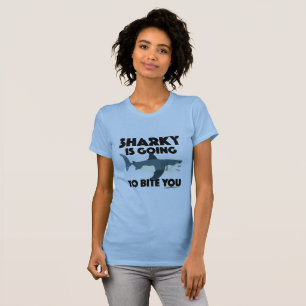 Camiseta Sharky te va a morder el diseño - Bella de las muj