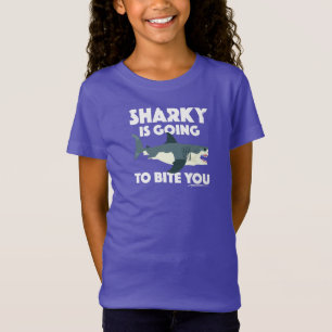 Camiseta Sharky Va A Mentir Tu Diseño - Chica Fino J