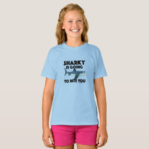 Camiseta Sharky Va A Mentir Tu Diseño - Chicas Básicos