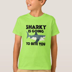 Camiseta Sharky Va A Mentir Tu Diseño - La T Básica De Los