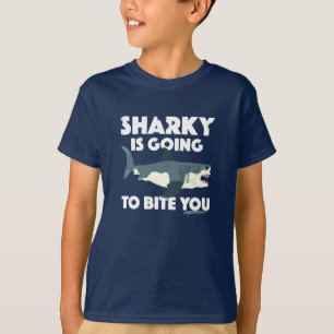 Camiseta Sharky Va A Mentir Tu Diseño - La T Básica De Los