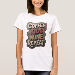 Camiseta Sharp Gold CAFE NIÑOS VINO REPETICIÓN