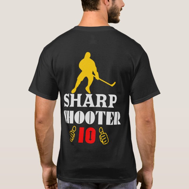 Camiseta 🏆 👍 Sharp Shooter 10 clásico de los hombres esta (Reverso)