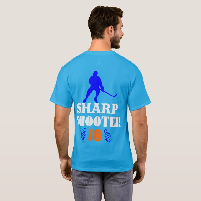 Camiseta 🏆 👍 Sharp Shooter 10 clásico de los hombres esta (Reverso completo)
