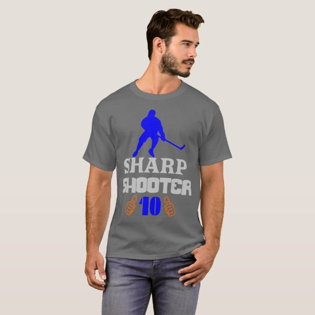 Camiseta 🏆 👍 Sharp Shooter 10 clásico de los hombres esta (Anverso completo)
