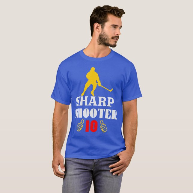 Camiseta 🏆 👍 Sharp Shooter 10 clásico de los hombres esta (Anverso completo)