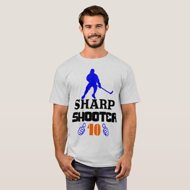 Camiseta 🏆 👍 Sharp Shooter 10 clásico de los hombres esta (Anverso completo)