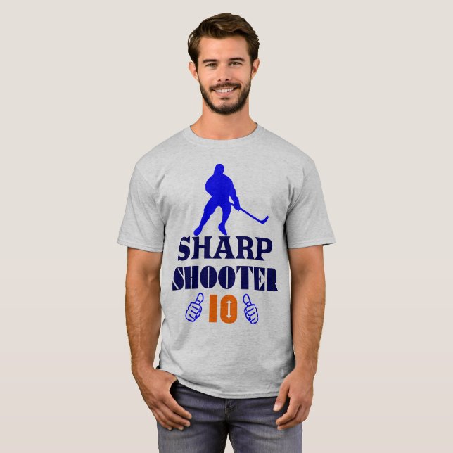 Camiseta 🏆 👍 Sharp Shooter 10 clásico de los hombres esta (Anverso completo)