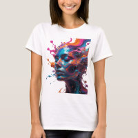 Camiseta Sharp Silver ABSTRACT ART Statement