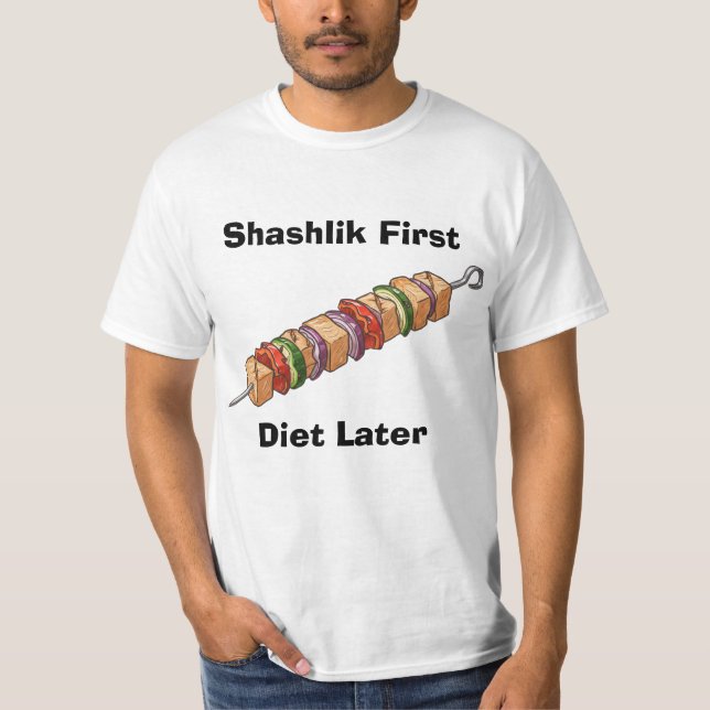 Camiseta Shashlik or Shashlik (brochetas de carne) es un pl (Anverso)