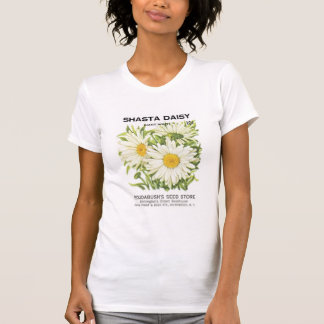 Camiseta Shasta Daisy, blanco gigante, tienda de semillas d