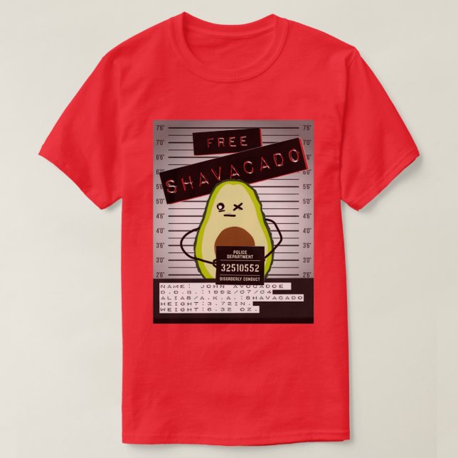 CAMISETA SHAVACADO GRATUITO 4 (Diseño del anverso)