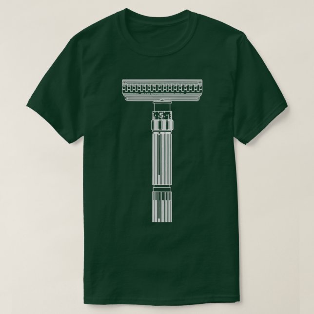 Camiseta Shave Like Your Grandpa Safety Razor (Diseño del anverso)