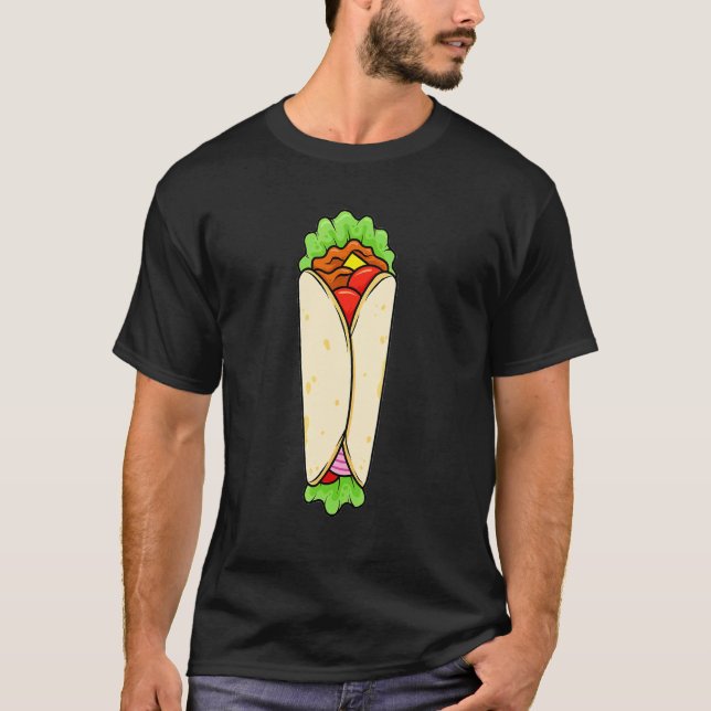 Camiseta Shawarma de ternera  Shawarma árabe  Comida del Me (Anverso)