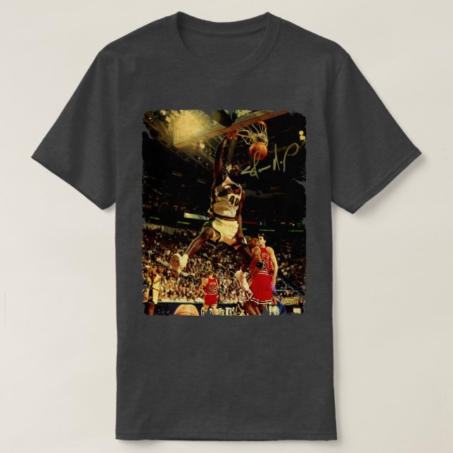 Camiseta Shawn Kemp Vintage Design Of Basketball (Diseño del anverso)