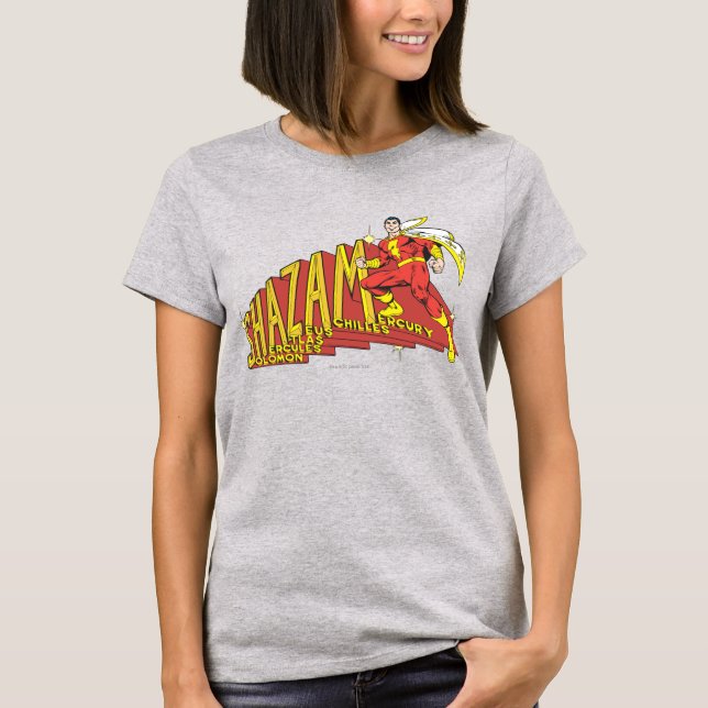 Camiseta Shazam Acronym (Anverso)