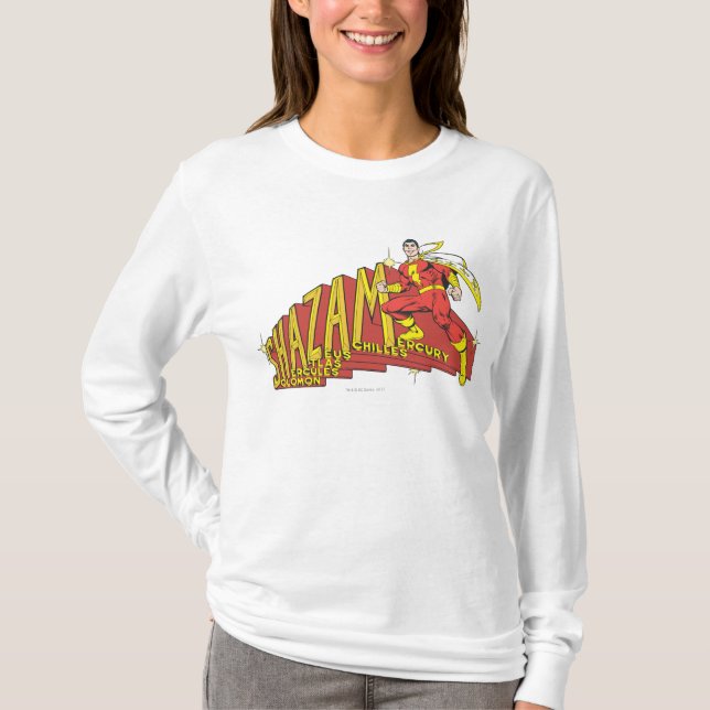 Camiseta Shazam Acronym (Anverso)