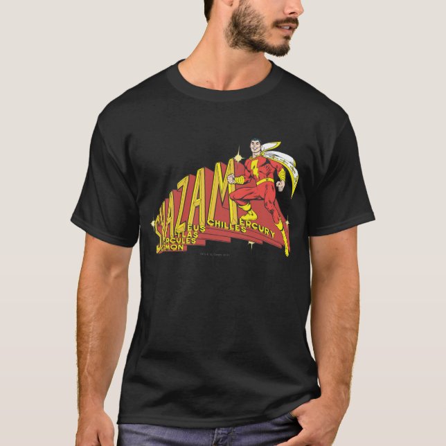 Camiseta Shazam Acronym (Anverso)