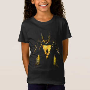 Camiseta ¡SHAZAM! el   Shazam y silueta del relámpago de