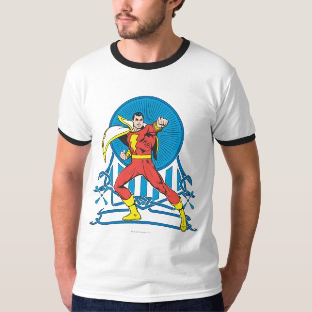 Camiseta SHAZAM en la lucha (Anverso)
