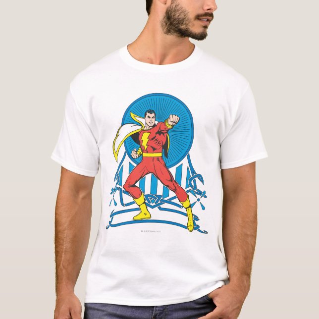 Camiseta SHAZAM en la lucha (Anverso)