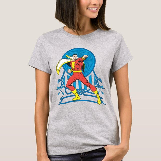 Camiseta SHAZAM en la lucha (Anverso)
