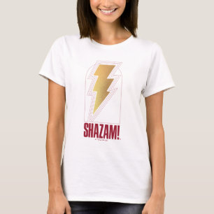 Camiseta ¡SHAZAM! Furia de los dioses   Insignia Lightning 