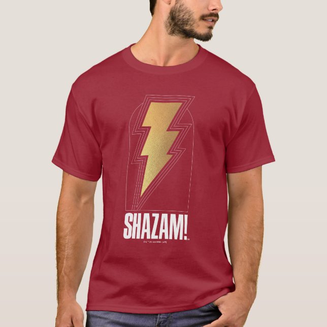 Camiseta ¡SHAZAM! Furia de los dioses | Insignia Lightning  (Anverso)