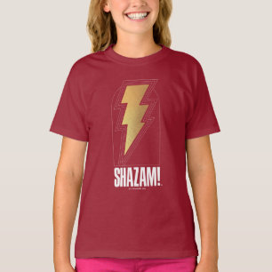 Camiseta ¡SHAZAM! Furia de los dioses   Insignia Lightning