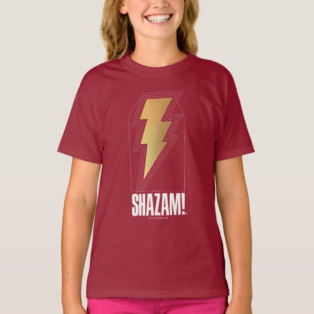Camiseta ¡SHAZAM! Furia de los dioses | Insignia Lightning  (Anverso)