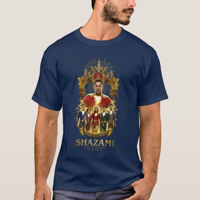 Camiseta ¡SHAZAM! Furia de los dioses | Marco humedal de SH (Anverso)