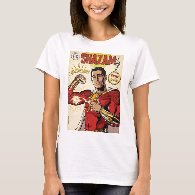 Camiseta ¡SHAZAM! Furia de los dioses | Tapa de SHAZAMily C (Anverso)